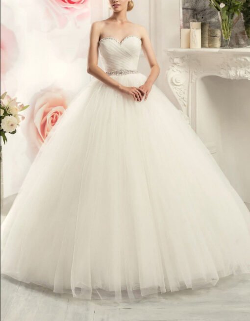 wedding dress strapless 0717-01