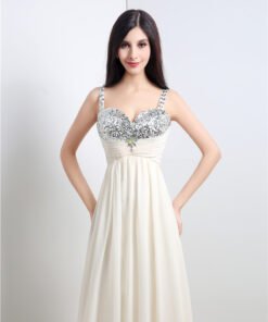 Spaghetti Strap prom dress 776-01