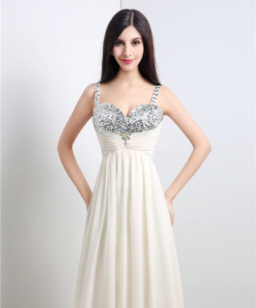 Spaghetti Strap prom dress 776-01