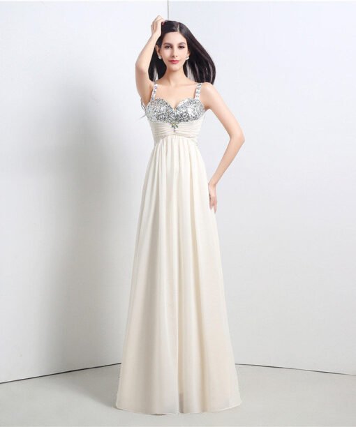 Spaghetti Strap prom dress 776-02