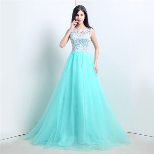 Turquoise prom dress 778-06
