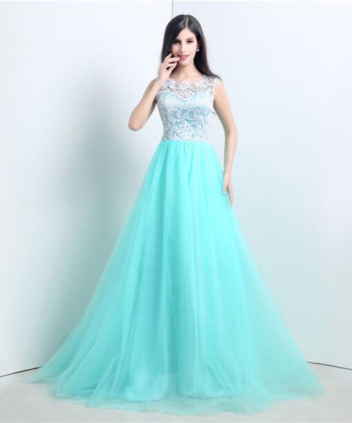 Turquoise prom dress 778-06