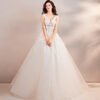 ball gown wedding dress floor length 767-03