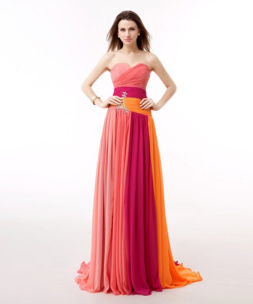 chiffon prom dress 782-03