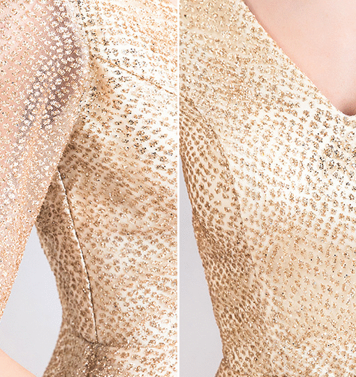 gold evening gown 787-01