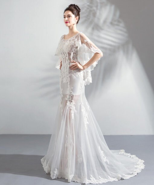 lace mermaid wedding dress 792-04