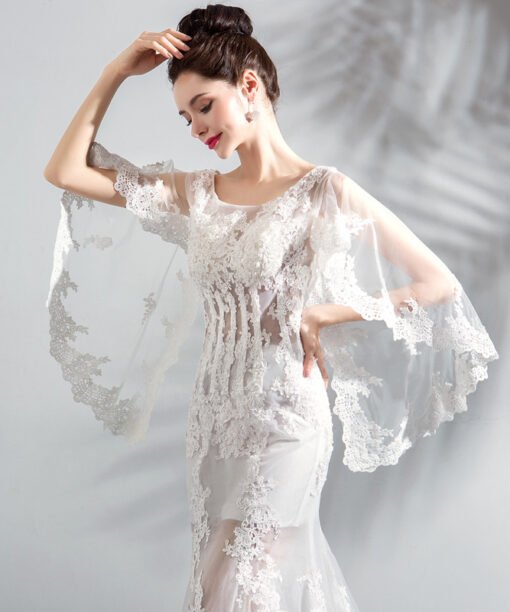 lace mermaid wedding dress 792-06