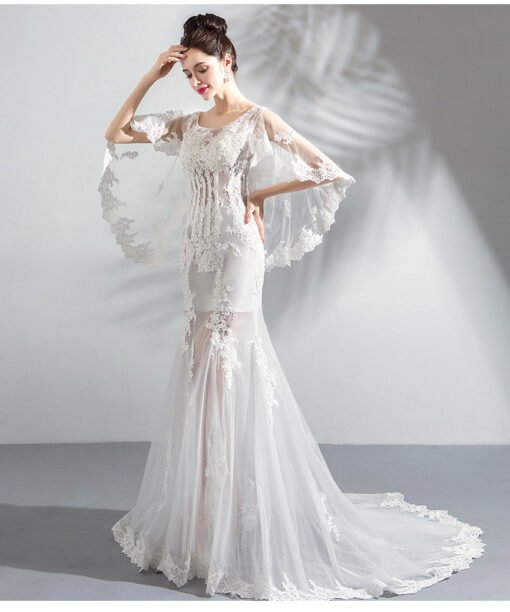 lace mermaid wedding dress 792-08