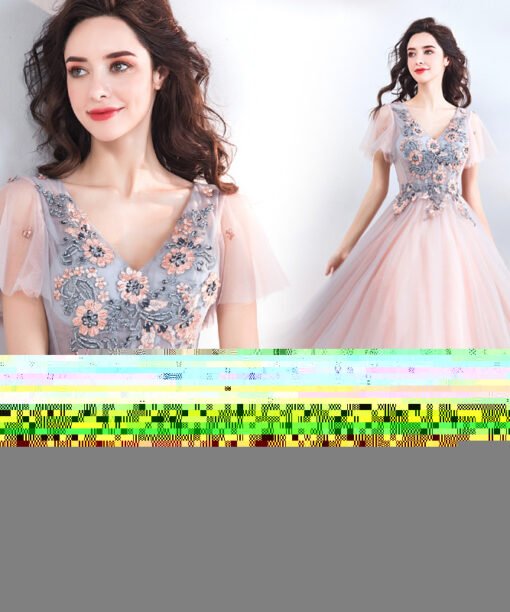 light pink formal dress 790-04