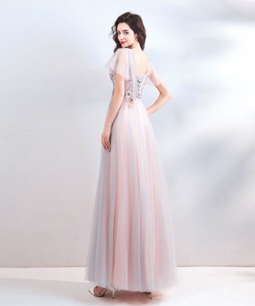light pink formal dress 790-06