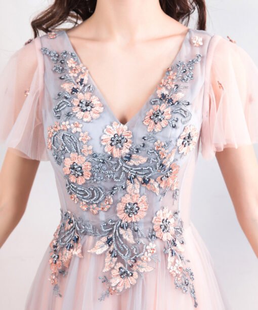 light pink formal dress 790-07