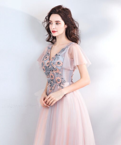 light pink formal dress 790-09