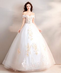 off the shoulder wedding dress 772-04