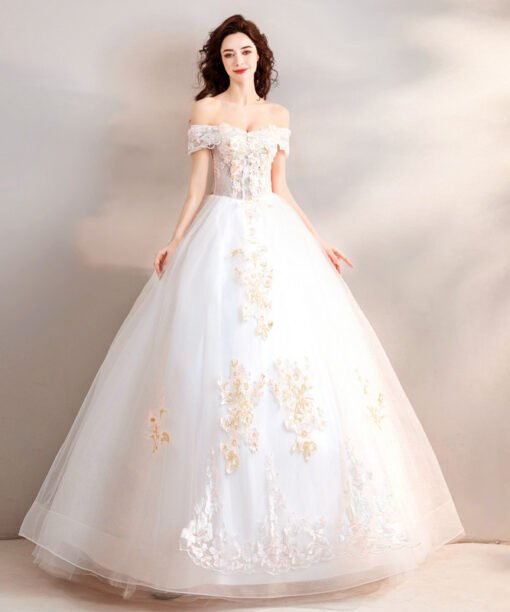 off the shoulder wedding dress 772-04