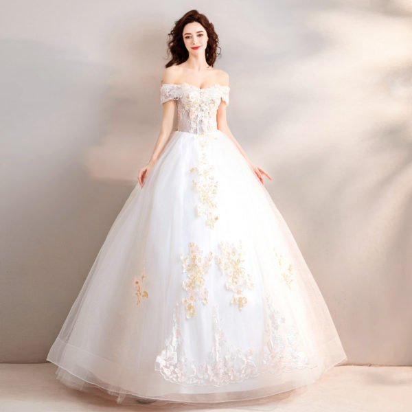 off the shoulder wedding dress 772-04