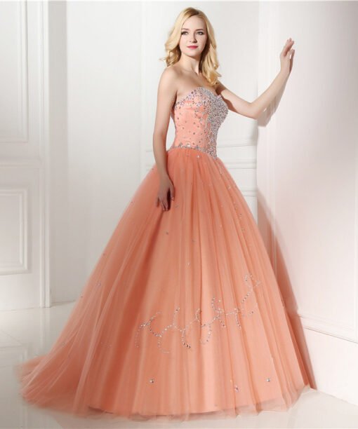 orange prom dress 774-05