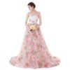 prom dress flower pink 779-04