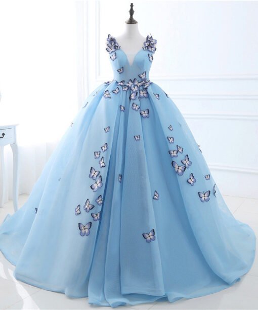 prom dress light blue 780-05