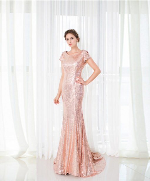 prom dress open back 777-03