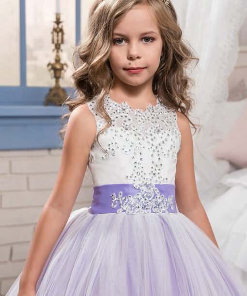 purple and white flower girl dresses-0648