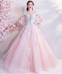 quinceanera dresses pink 765-04