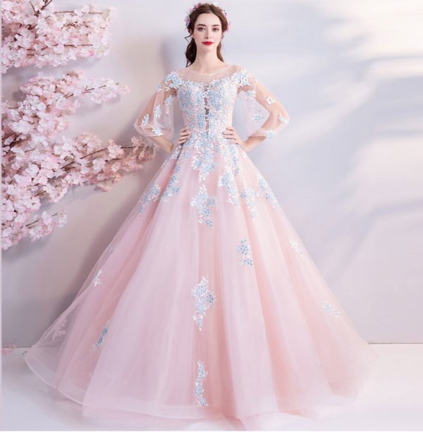 quinceanera dresses pink 765-04
