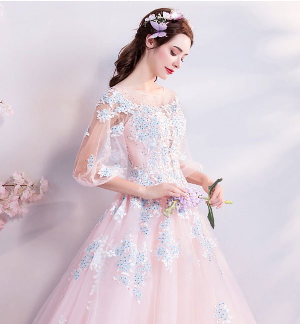 quinceanera dresses pink 765-06