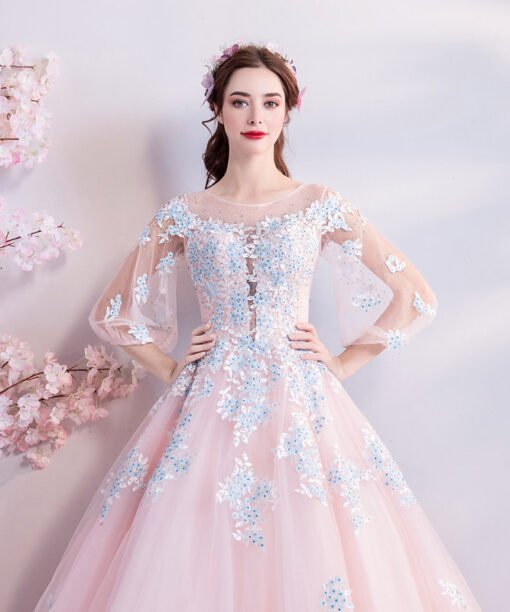 quinceanera dresses pink 765-08