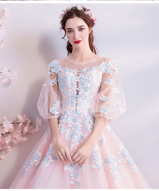 quinceanera dresses pink 765-10