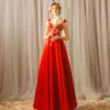 red lace prom dress 769-03