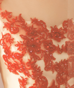 red lace prom dress 769-07