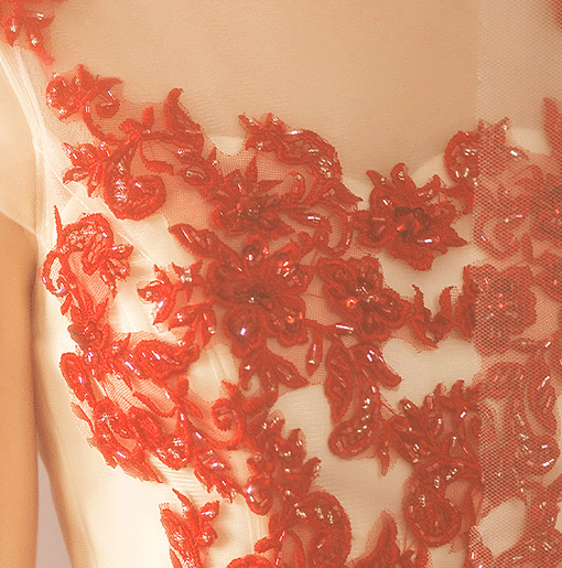 red lace prom dress 769-07