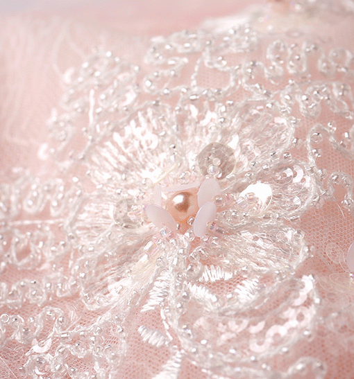 short prom dress pink 793-02