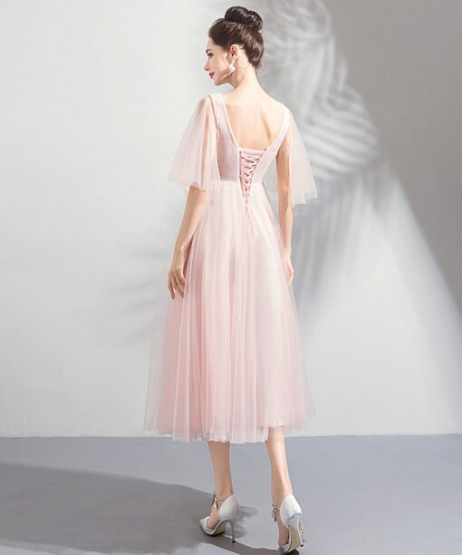 short prom dress pink 793-04