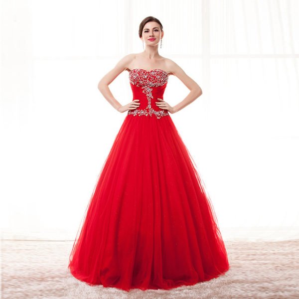 strapless ball gown prom dress 781-01