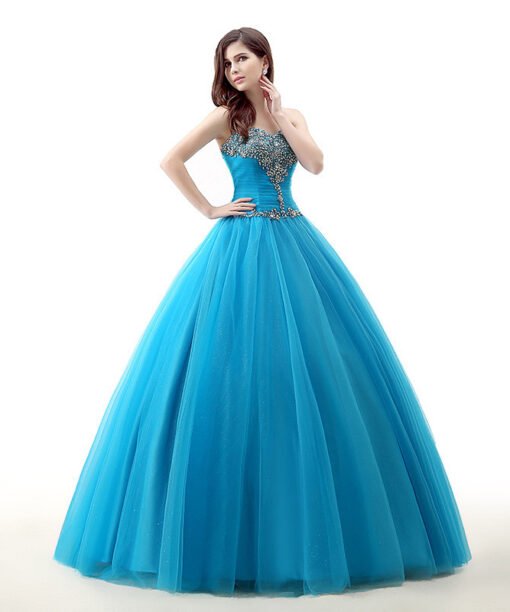 strapless ball gown prom dress 781-02
