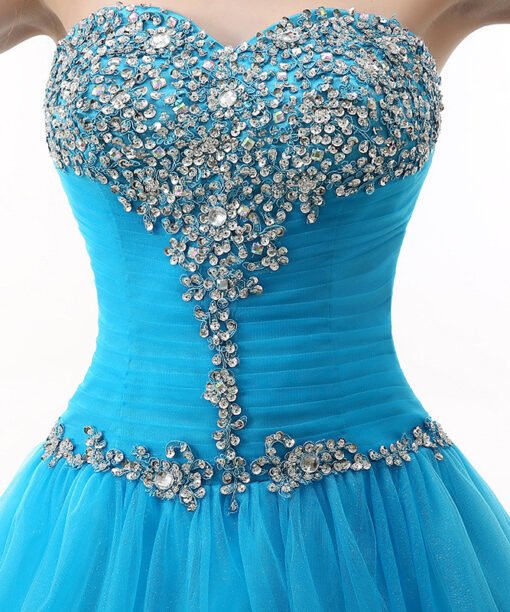 strapless ball gown prom dress 781-03