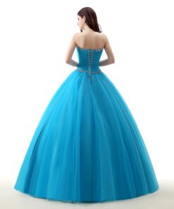 strapless ball gown prom dress 781-04