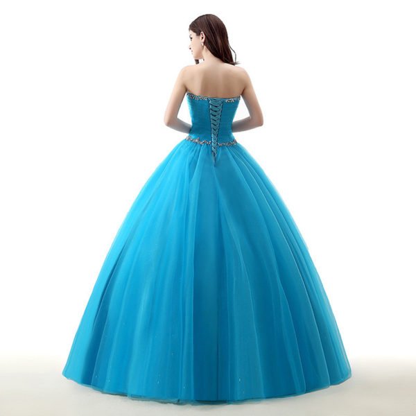 strapless ball gown prom dress 781-04