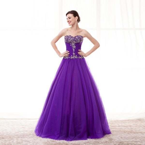 strapless ball gown prom dress 781-05