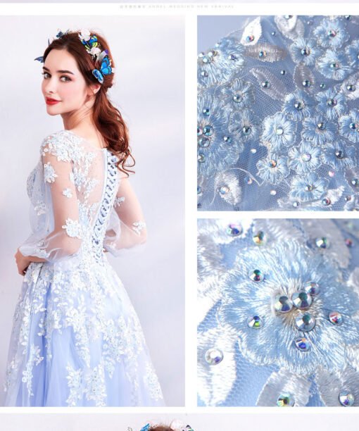 sweet 15 dresses light blue 771-05