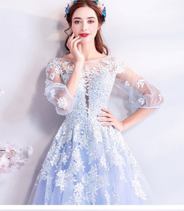 sweet 15 dresses light blue 771-06