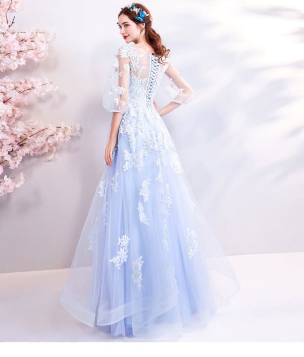 sweet 15 dresses light blue 771-09