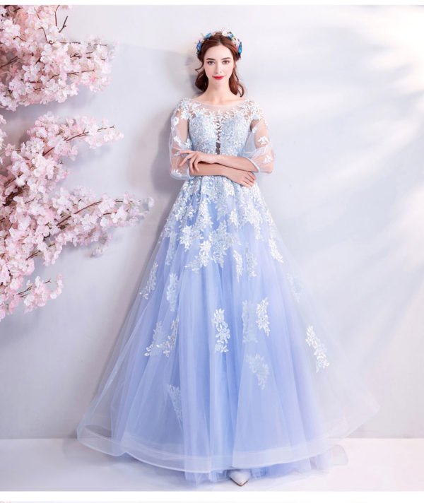 sweet 15 dresses light blue 771-10