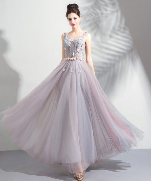 v neck prom dress 794-09