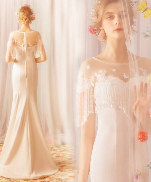 white evening dress 788-02