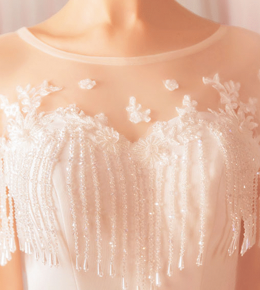 white evening dress 788-08