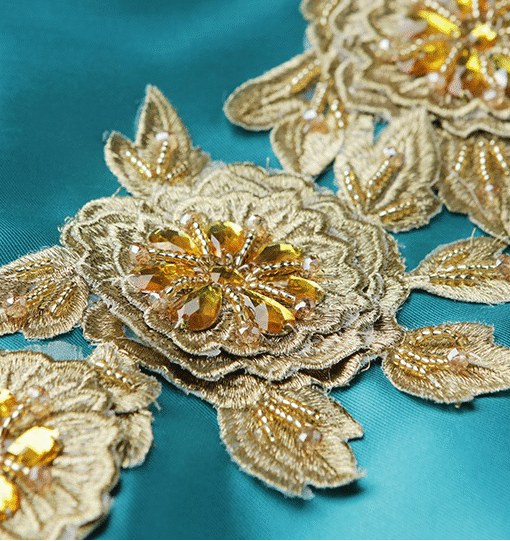 Turquoise formal dress 0803-01