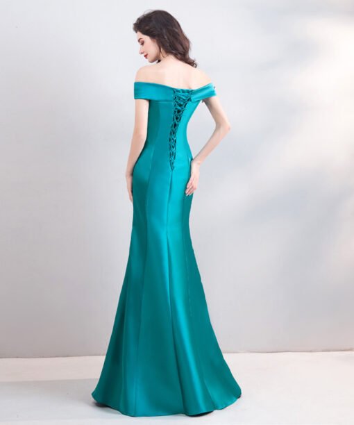 Turquoise formal dress 0803-02