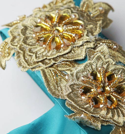 Turquoise formal dress 0803-07